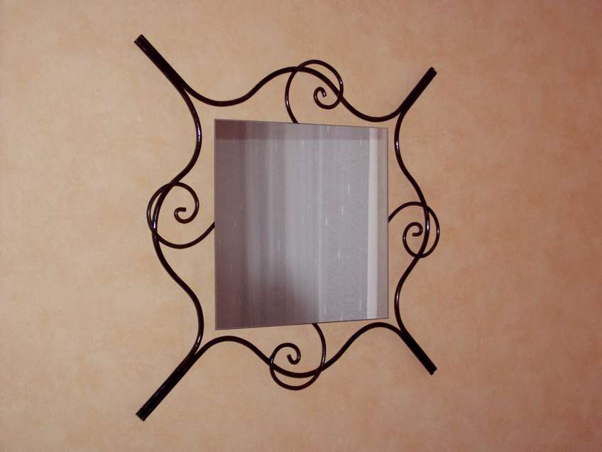 Miroir pyché fer forgé